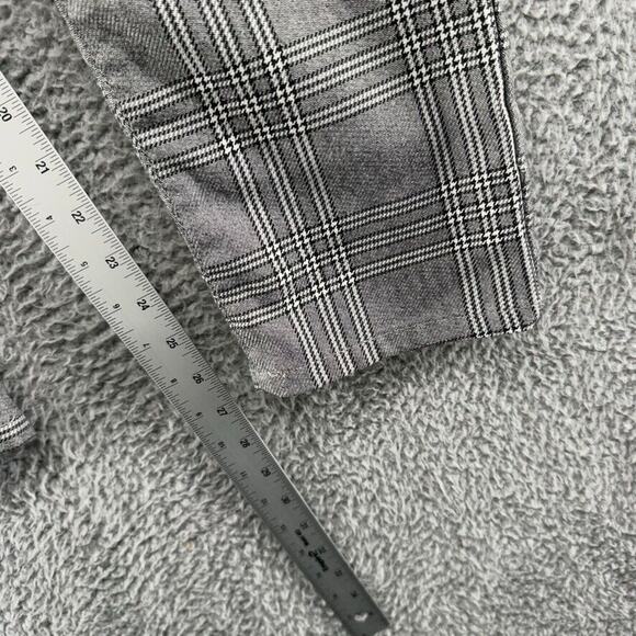 Pacsun Dress Pants Men's medium Gray Black Houndstooth Elastic Waist Casual Flat - Picture 4 of 11